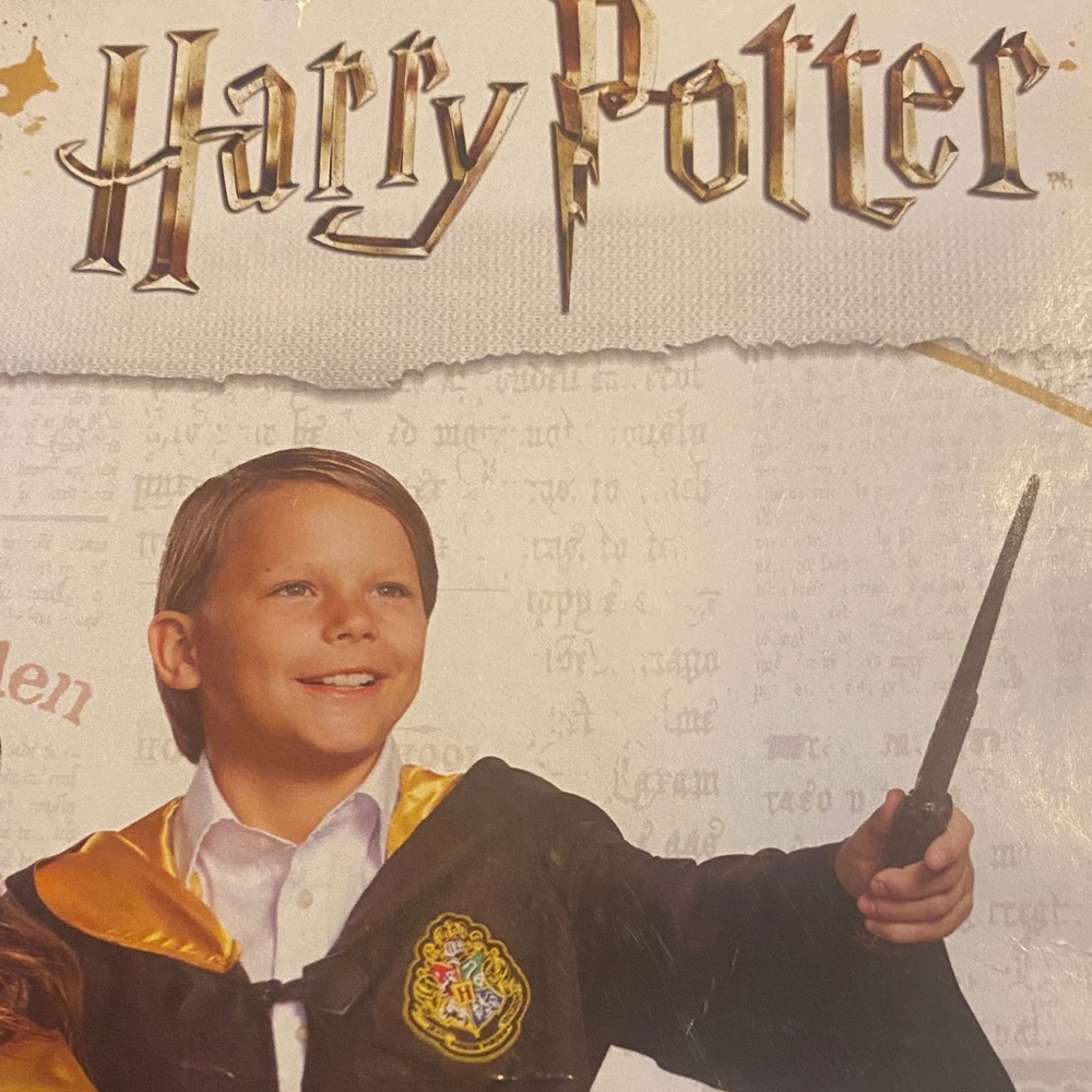 Harry Potter Draco Wizard Cape with Gold Accents - Picture 2 of 5